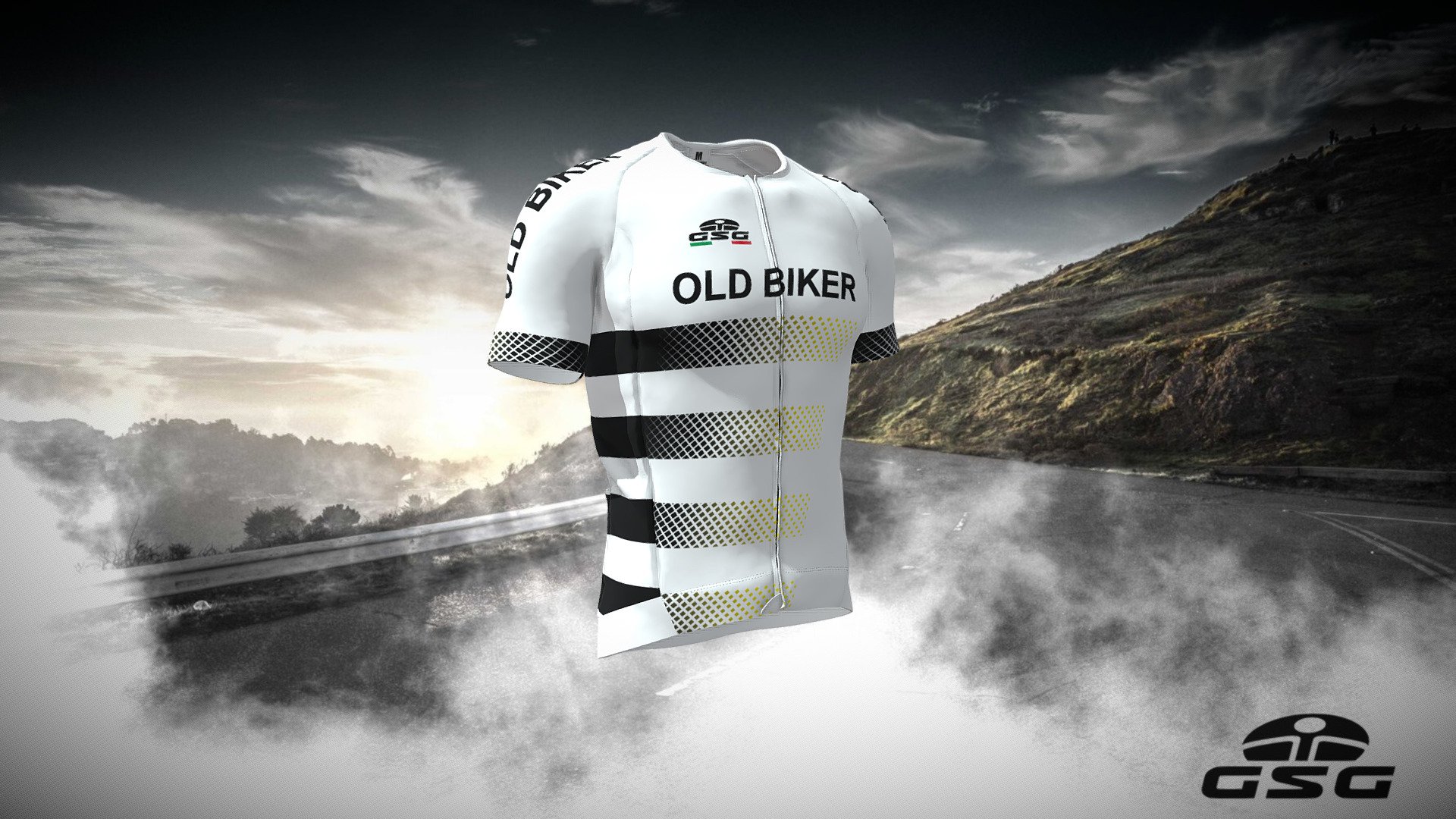 OLD BIKER WHITE_2