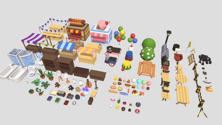 Bite Bandits - 3D Props 3D Model