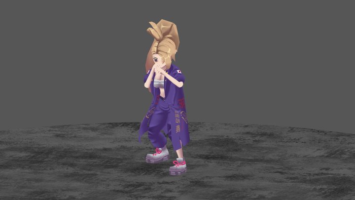 Bike Girl 3D Model