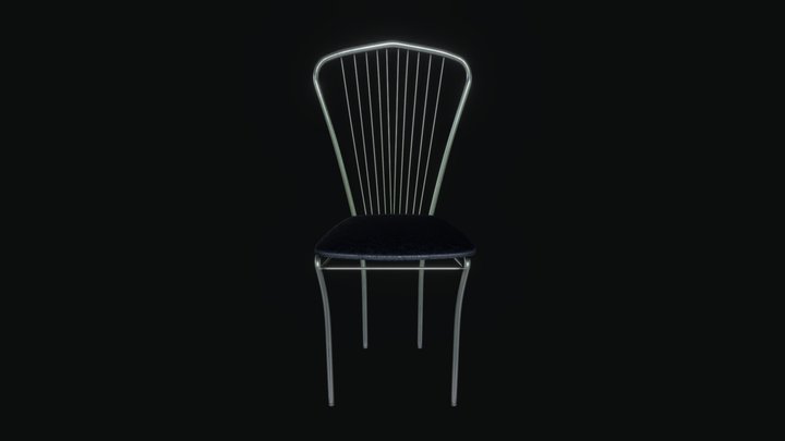 Chrome Chair 3D Model