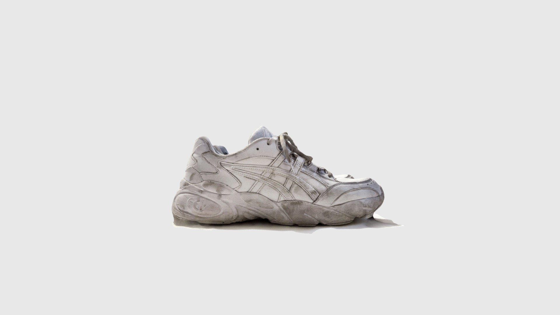 White dirty shoes