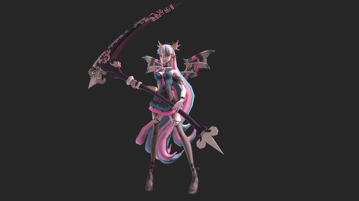 Rochelle Goyle In AFK Journey style 3D Model