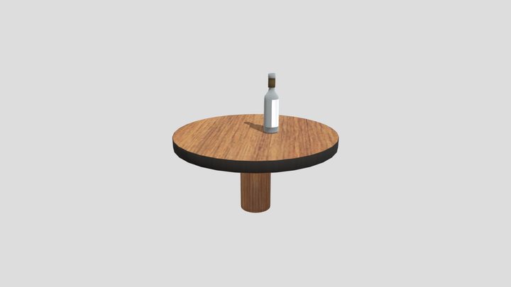 Modelo Botella de Vino 3D Model