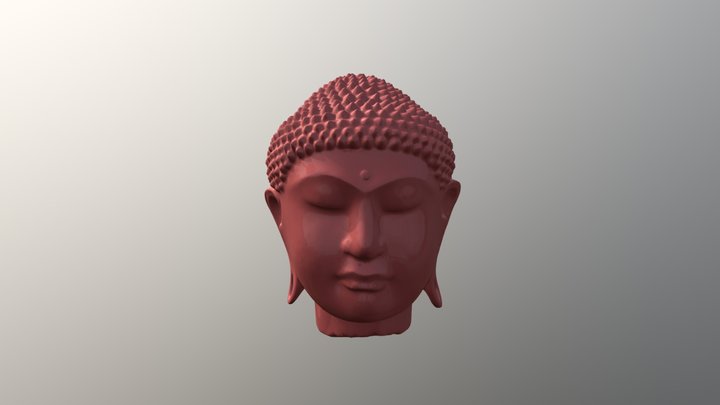 Buddha Head 3D Model
