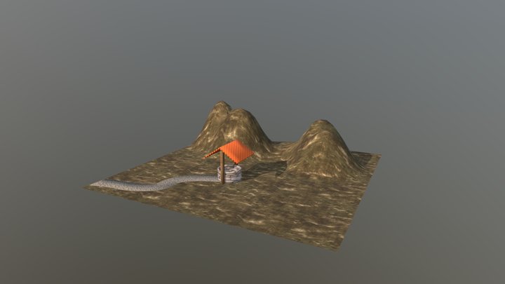 Well in the mountain ⛰️ 3D Model