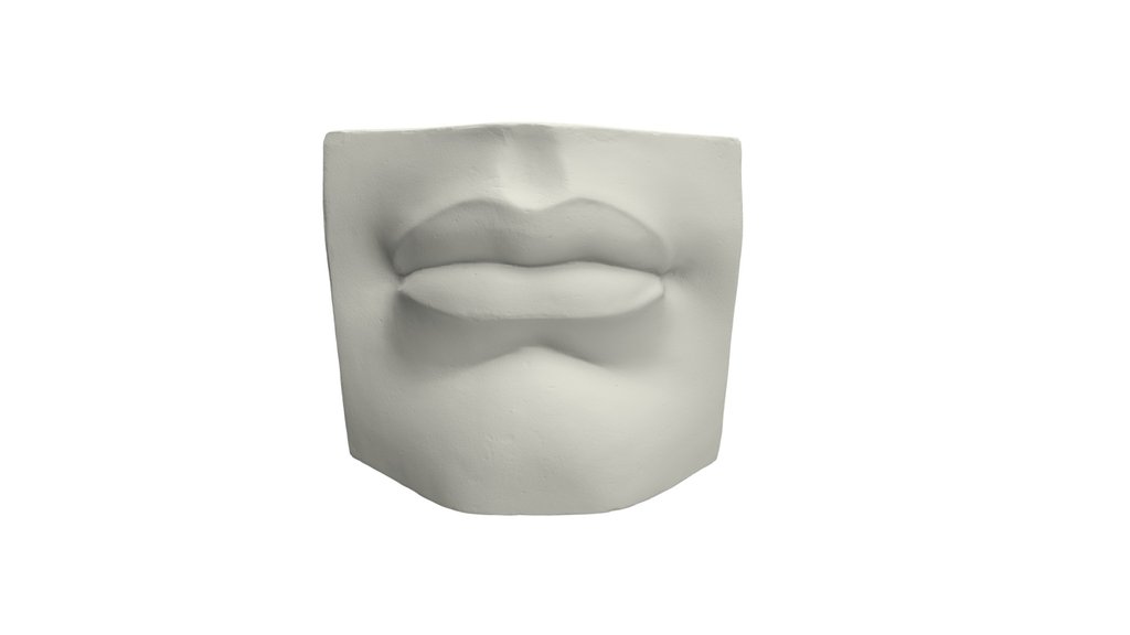 Michelangelo mouth plaster cast