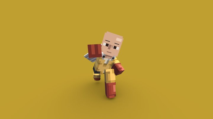 Saitama Punch 3D Model