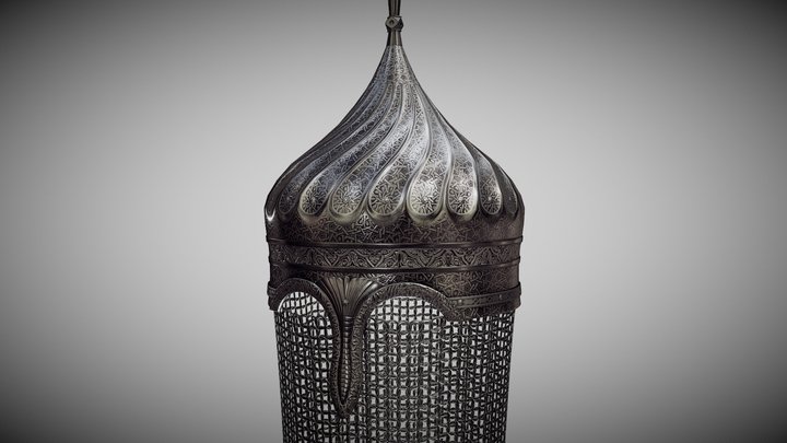 Decorated Islamic Helmet 3D Model