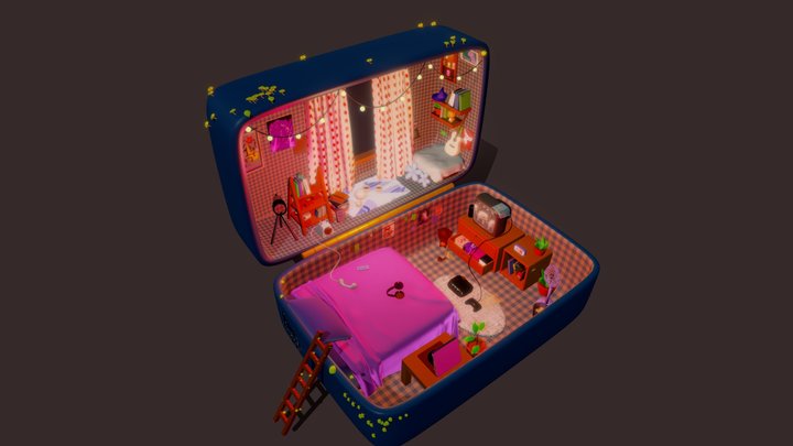 A 10 year old's room! 3D Model