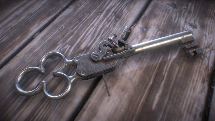 Key Gun 3D Model