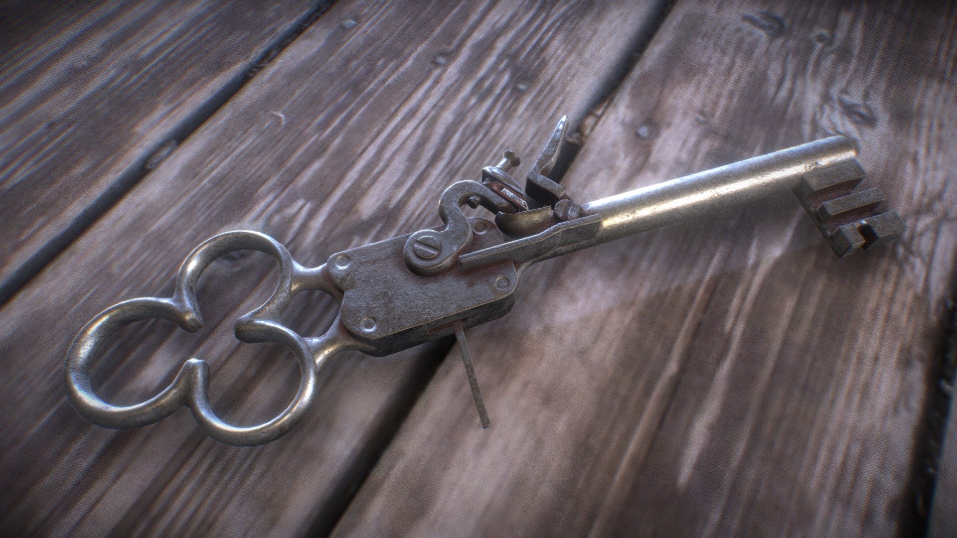 Key Gun 3D model by pallavicini.daniele [ce4b90a] Sketchfab