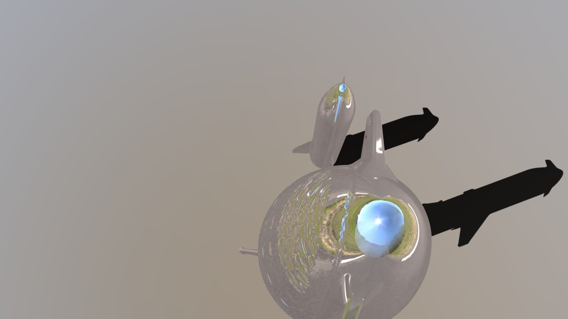 SpaceX Starship  in Augmented Reality (AR) — Sketchfab embed 3D viewer