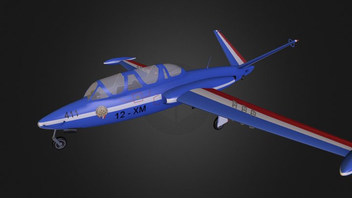 Fouga Magister CM 170 – Modello 3D gratuito STL