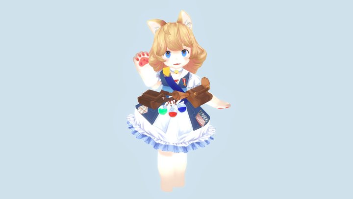 Ragdoll character 3D Model