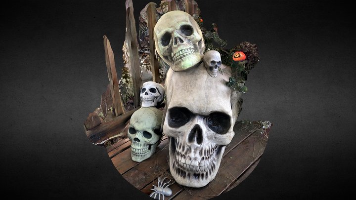 Spooky Halloween Display 3D Model