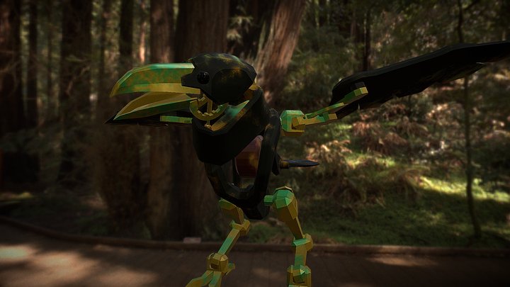 Sentry Crow 3D Model