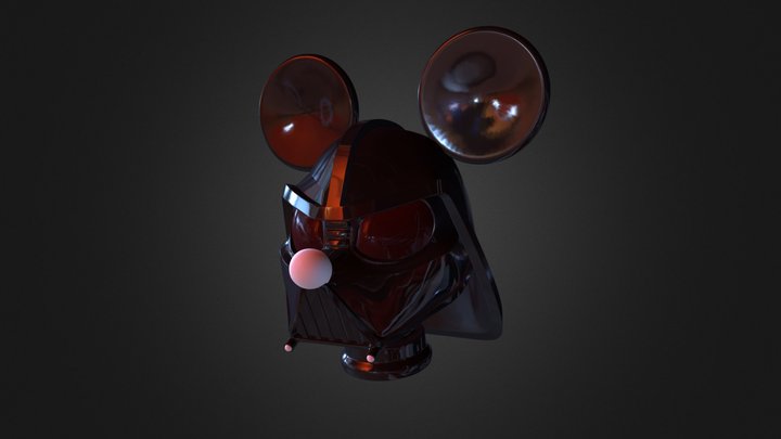 Mickey Vader Helmet 3D Model