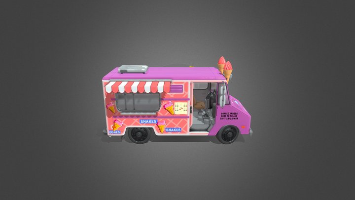 Icecream Truck (Free) 3D Model