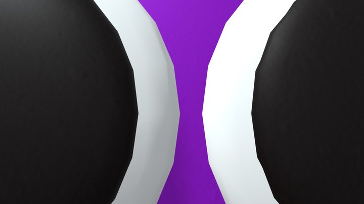 purple rainbow friends 3D Model