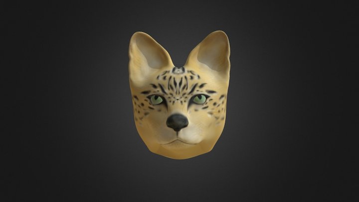Serval Cat Sculpture from Fighting Cats Rock Art