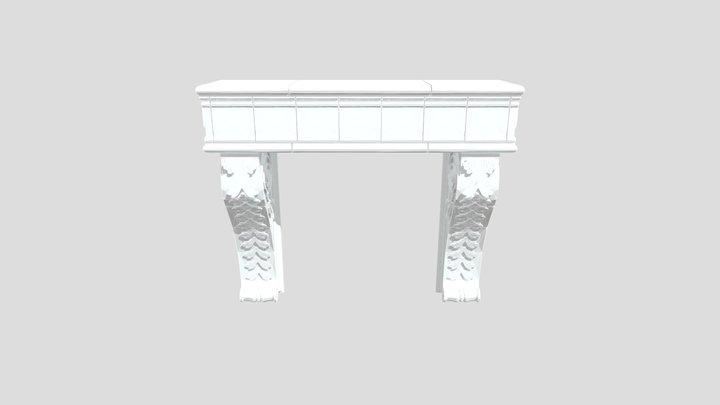 Model fire mantel 3D Model