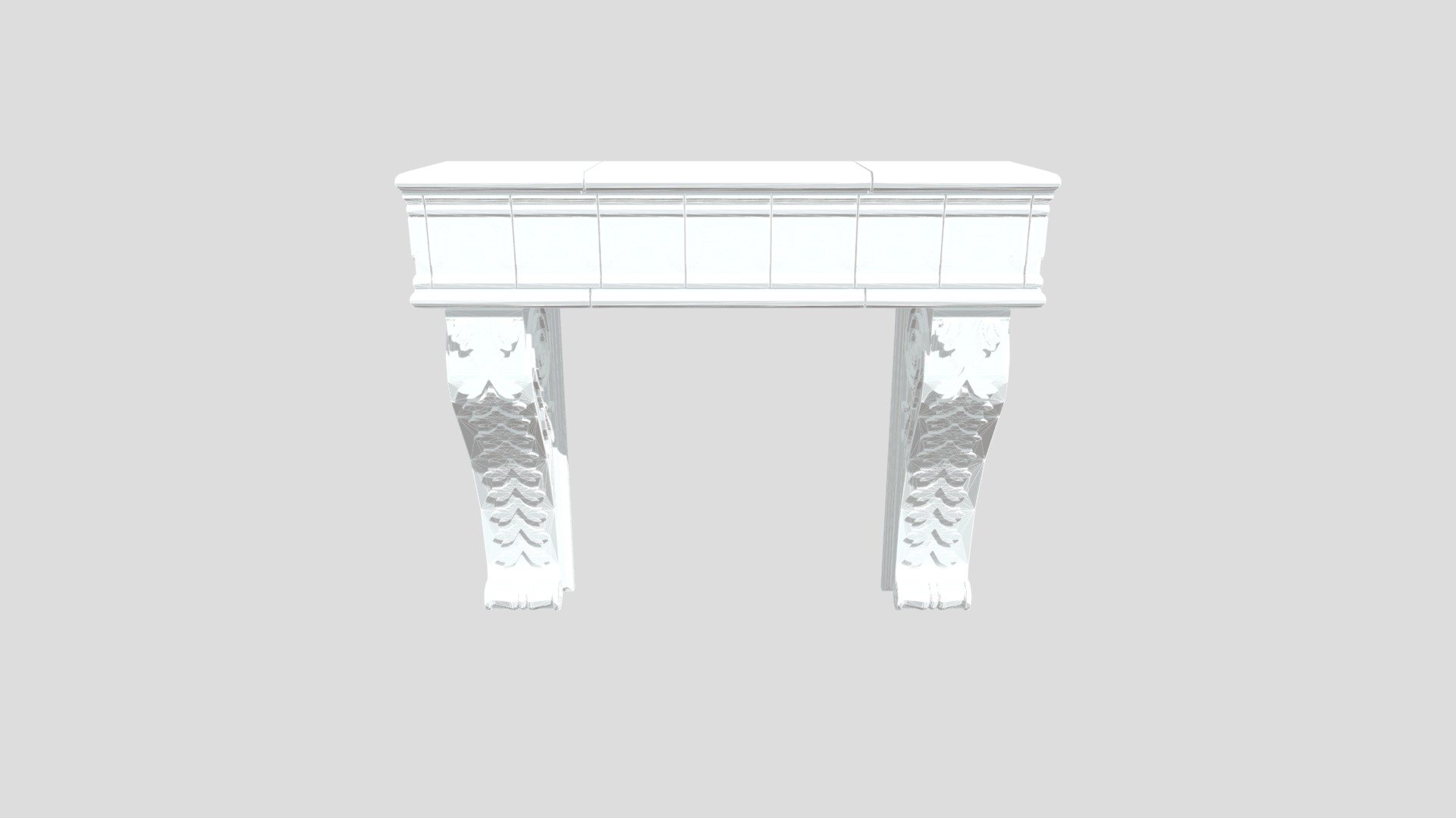 Model fire mantel