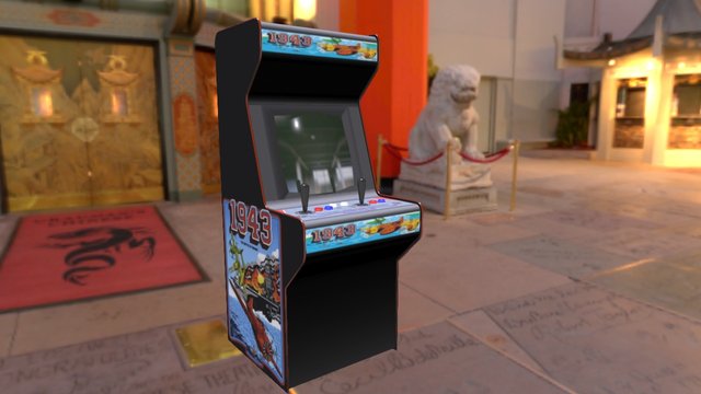 1943 Arcade machine 3D Model
