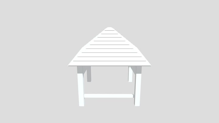 Wood Canopy 3D Model