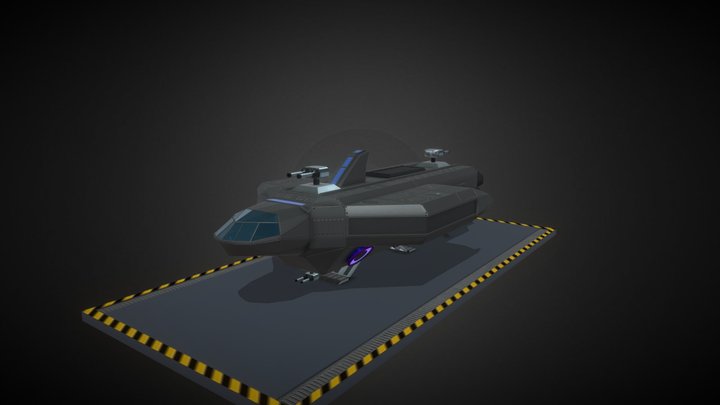 Space Shark Class-01 3D Model