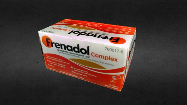 Medicine frenadol 3D Model