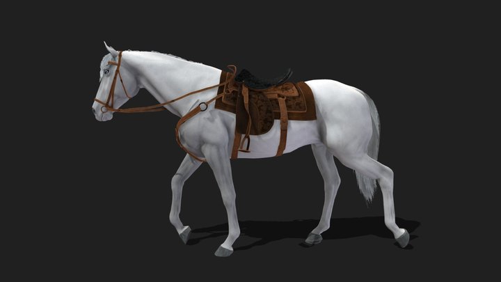 HORSE - Realistic 3D Model (DEMO FREE)