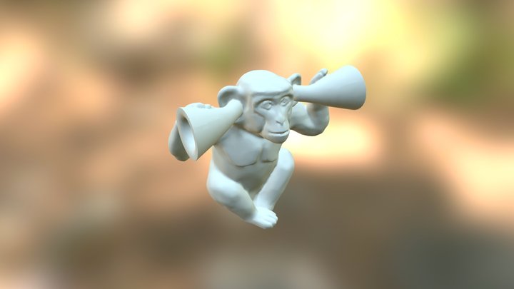 monkey_ear-007_dec 3D Model