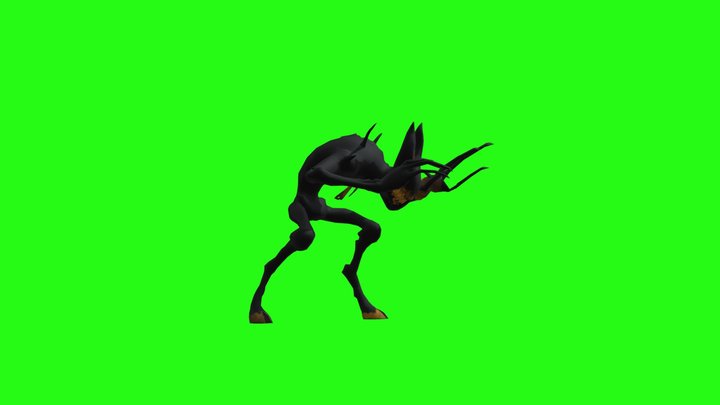 Zombie Agonizing 3D Model