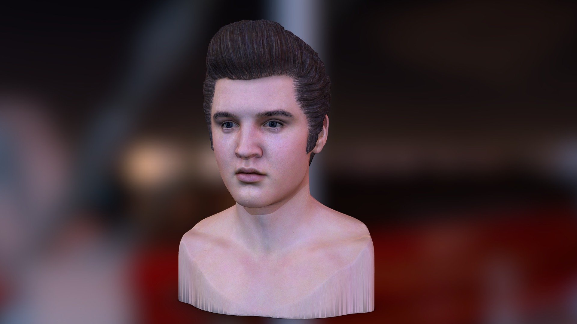 3d printable model Elvis Presley head model by steplont (@steplont) [ce54a65]