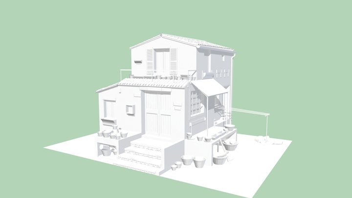 A house of a plant lover 3d model 3D Model