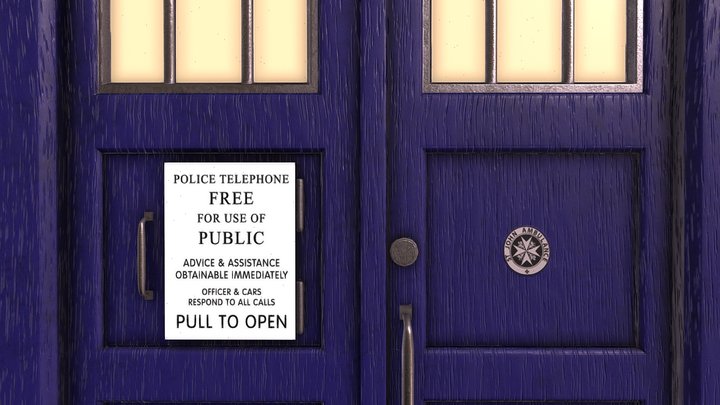 11th Doctor's Tardis Exterior 3D Model