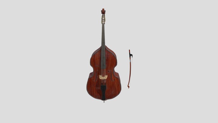 Double bass 3D Model