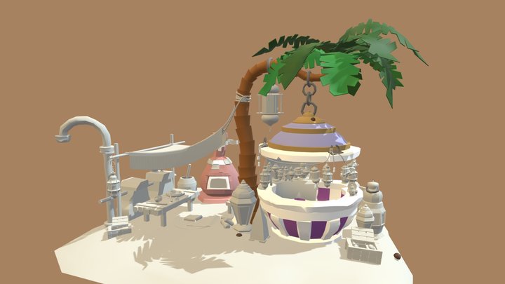 DAE Bazaar WIP 3D Model