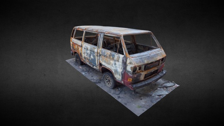 Burned car 3D Model