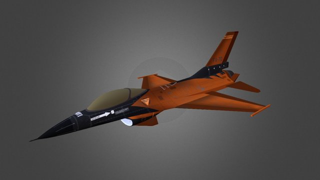 Fighter Jet F-16 3D Model