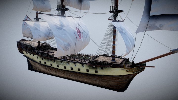 Tallship 3D Model