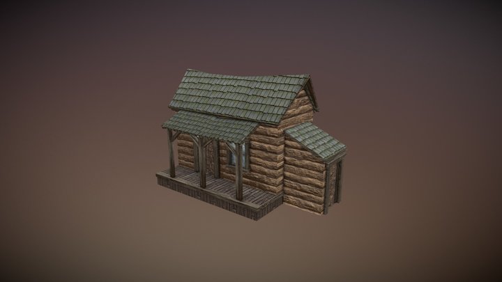 Small Western House 3D Model