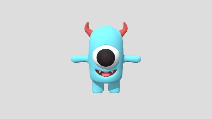 Cute_ Demon 3D Model