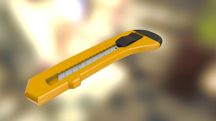 An Office Knife 3D Model