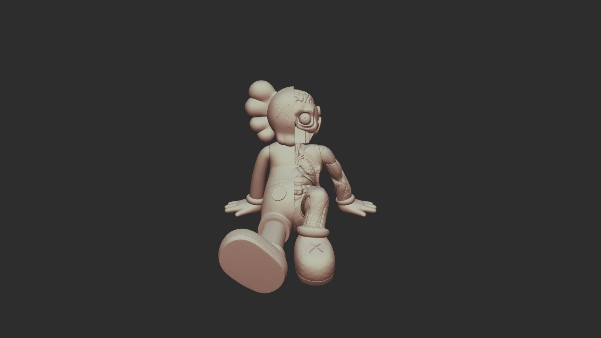 ArtStation - Kaws Companion Fan Art Toy 3d Print