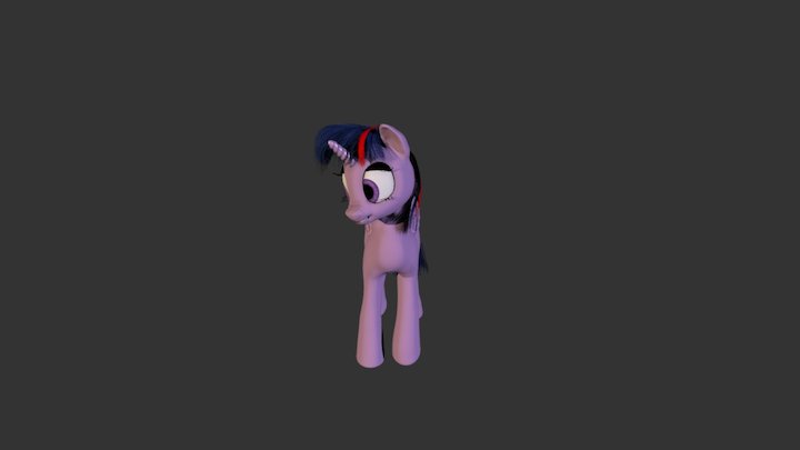 Twilight Sparkle Fan Art WIP 3D Model