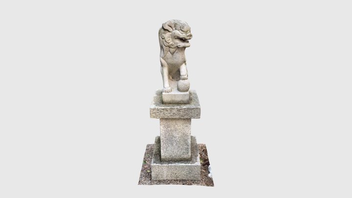 深江八幡_狛犬 3D Model