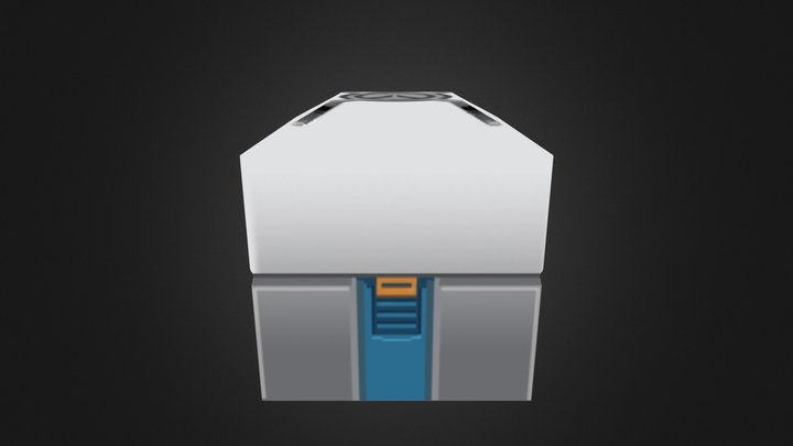 Low-Poly Overwatch Lootbox 3D Model