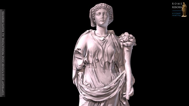 3D rendering of Livia as Ceres