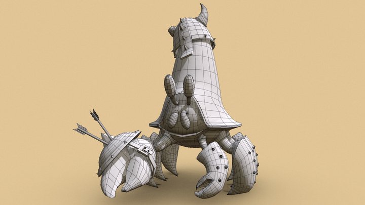 Crab Warrior 3D Model